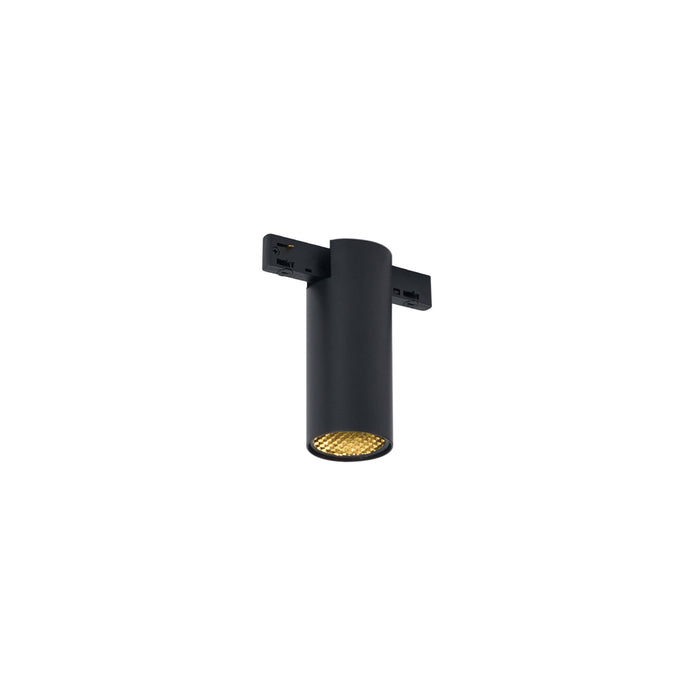 QAZQA Moderne spot zwart voor railsysteem 1-fase GU10 35mm - Slimline