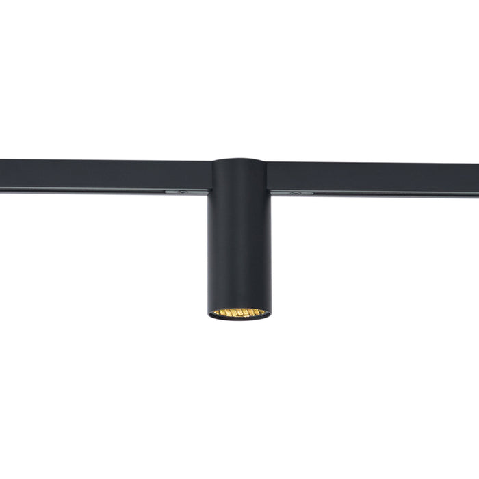 QAZQA Moderne spot zwart voor railsysteem 1-fase GU10 35mm - Slimline