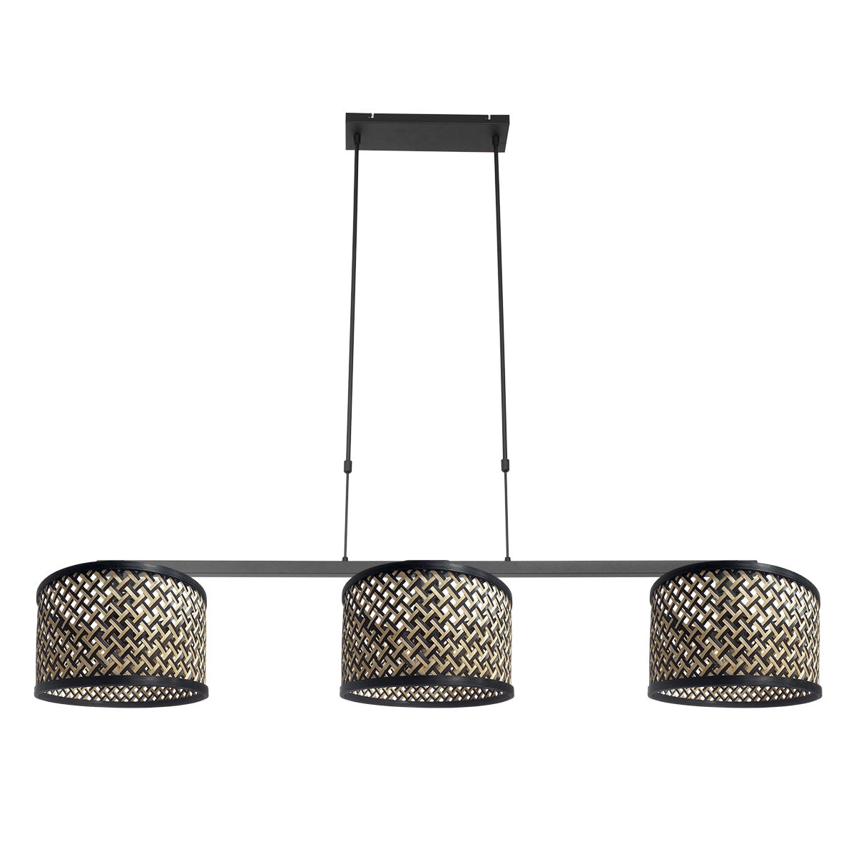 Steinhauer - hanglamp - Stang - zwart - bamboe metaal - grote