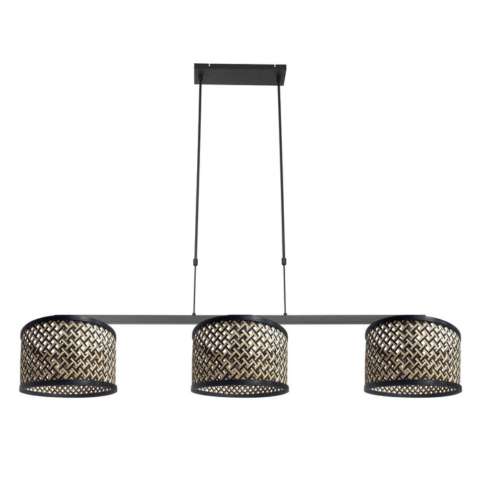 Steinhauer - hanglamp - Stang - zwart - bamboe metaal - grote