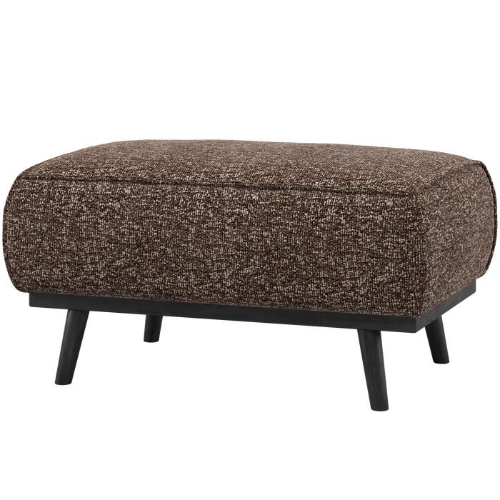 WOOOD Statement Hocker - Polyester - Bruin Melange - 40x80x55