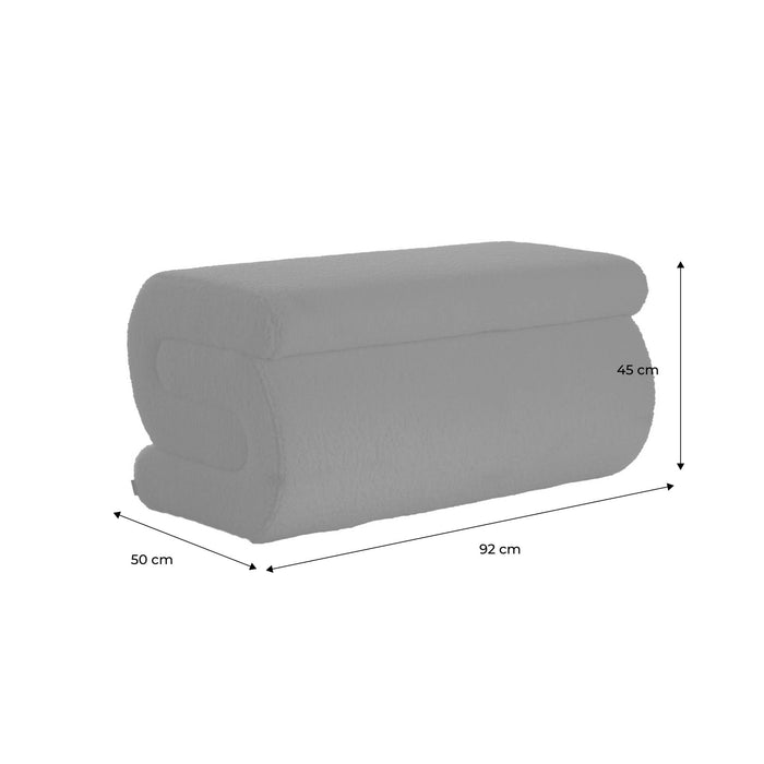 sweeek - Designbank boucléstof 1-2 zitplaatsen