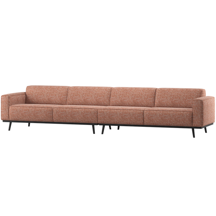 WOOOD Statement XL 4-Zits Bank 327 cm - Chenille - Terra Melange