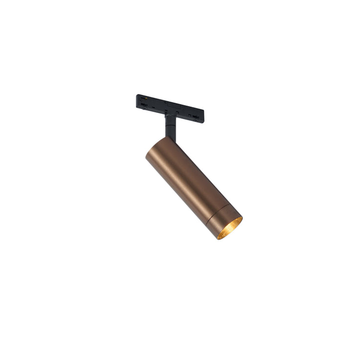 QAZQA Moderne spot donker brons voor railsysteem 1-fase GU10 35mm -