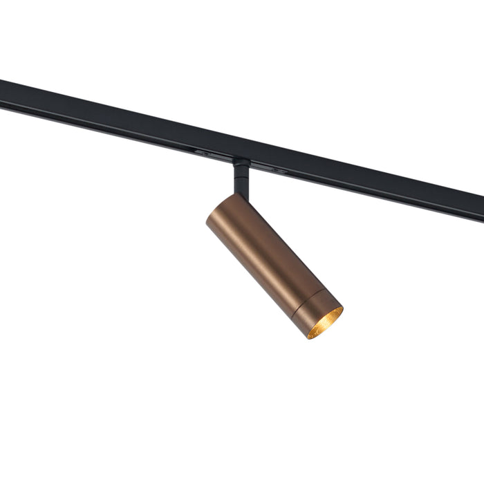 QAZQA Moderne spot donker brons voor railsysteem 1-fase GU10 35mm -