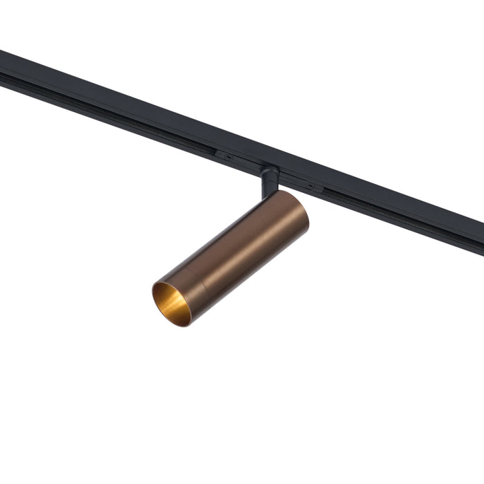 QAZQA Moderne spot donker brons voor railsysteem 1-fase GU10 35mm -