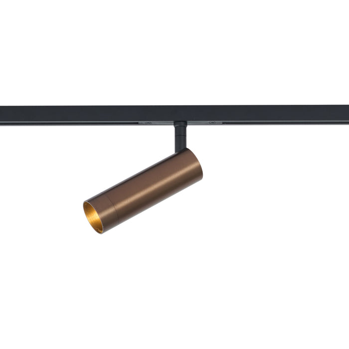 QAZQA Moderne spot donker brons voor railsysteem 1-fase GU10 35mm -