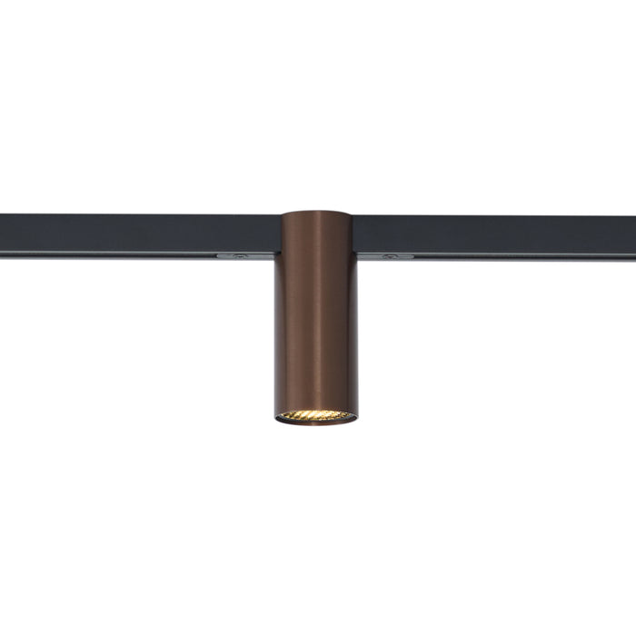 QAZQA Moderne spot donker brons voor railsysteem 1-fase GU10 35mm -