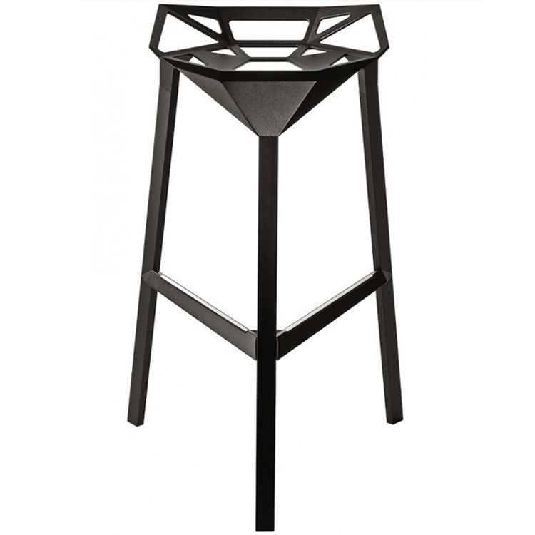 Stool One barkruk medium zwart