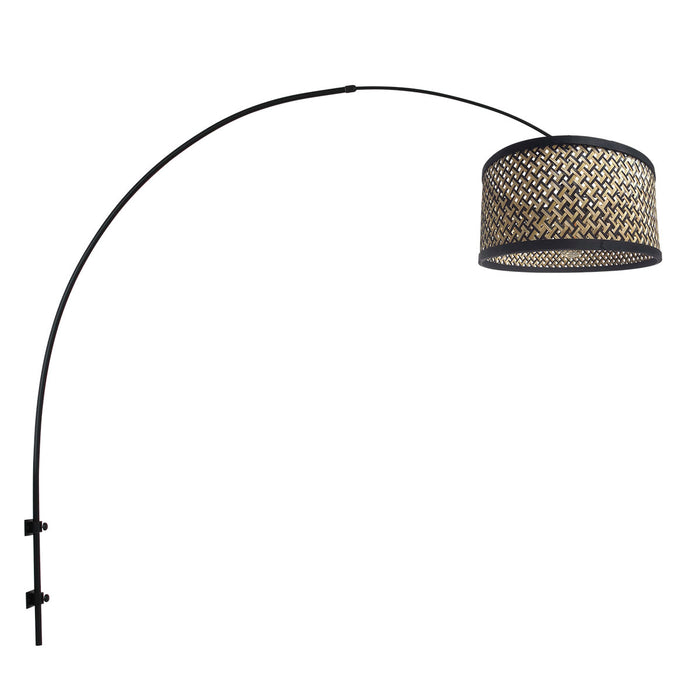 Steinhauer - wandlamp - Sparkled Light - zwart - bamboe staal - E27 -