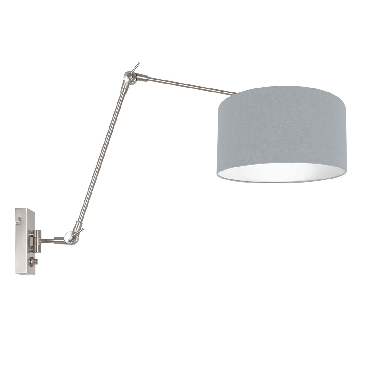 Steinhauer - wandlamp - Prestige Chic - staal - linnen metaal -