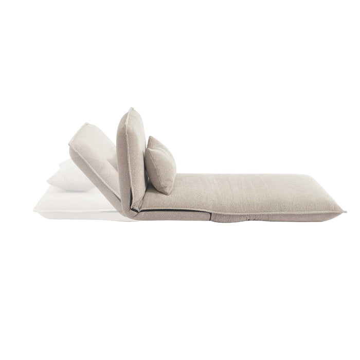 sweeek - Uitklapbare fauteuil boucléstof 1 plaats