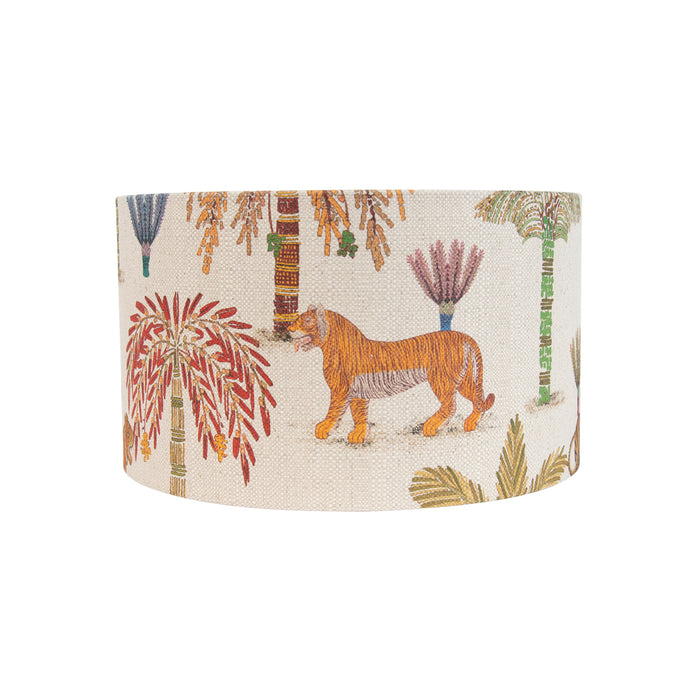 QAZQA Stoffen lampenkap multicolor met dierenprint 35|35|20