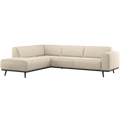 WOOOD Statement Hoekbank Links - Polyester - Beige Melange