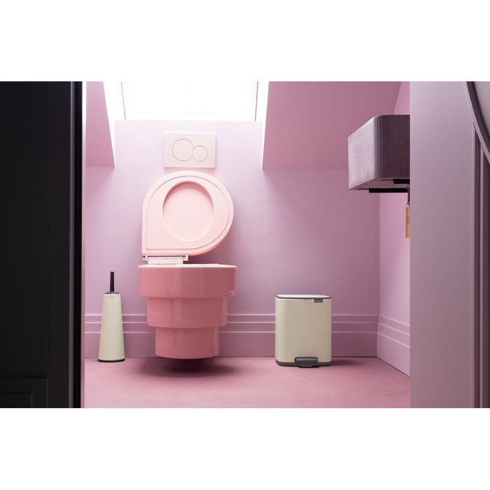 Brabantia Bo Pedaalemmer 7L, kunststof binnenemmer - Soft Beige