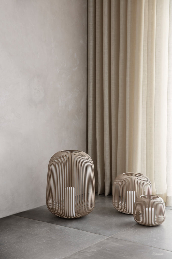 Lito Lantaarn Champagne Small | Geel | Goud | Staal