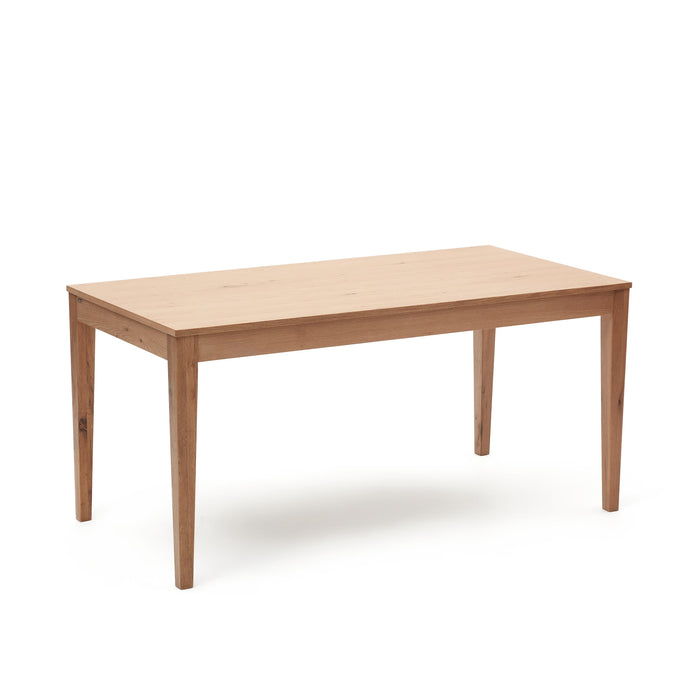 Kave Home - Yain uitschuifbare tafel in eikenfineer en massief eiken