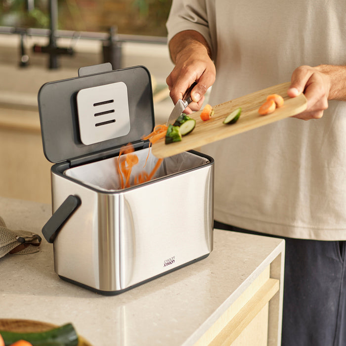 Joseph Joseph Collect Tafelafvalbakje 4 L - Stainless Steel