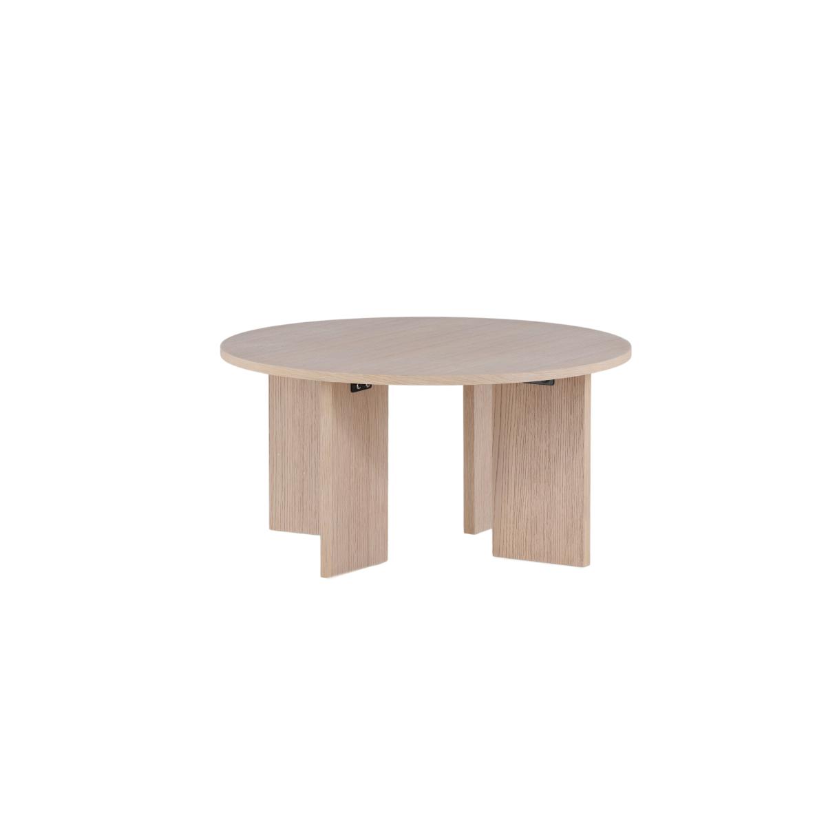 Svea - Elisabetta ronde salontafel - ø80 cm - whitewash