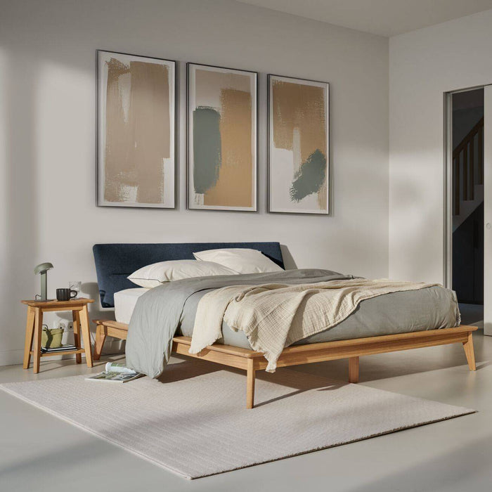 by fonQ Norre Bedframe 140 x 200 cm - Marineblauw