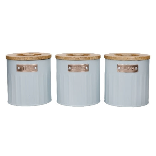 Voorraadbussen, Set van 3 Stuks, 1 L, Licht Blauw - KitchenCraft