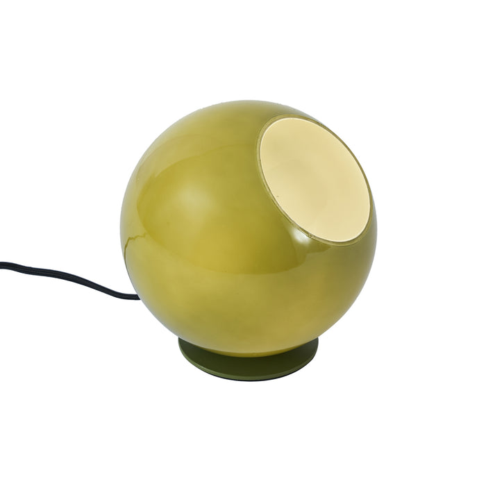 QAZQA Retro tafellamp groen met glas - Mabel