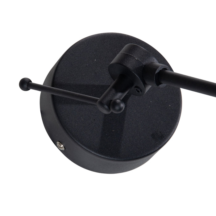 QAZQA Hanglamp zwart met velours kap taupe 35cm - Blitz