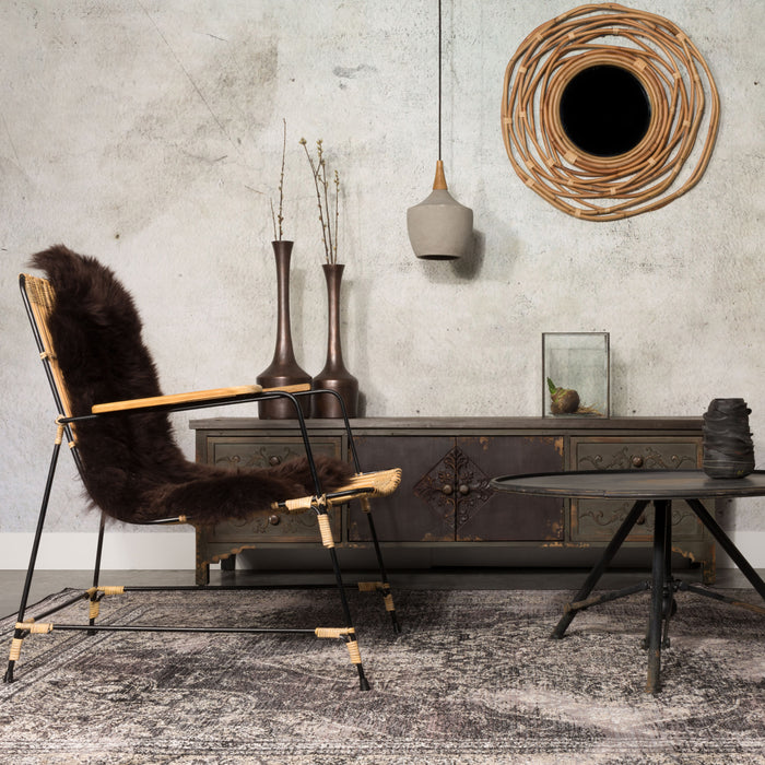 Dutchbone Rugged Vloerkleed 170 x 240 cm - Zwart