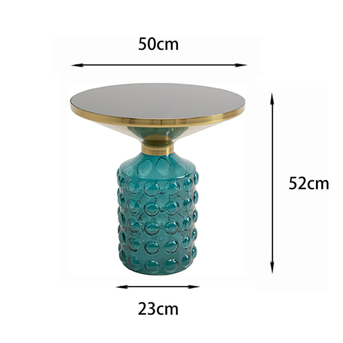 Kare Design Lola Bijzettafel - geel - Ø50cm