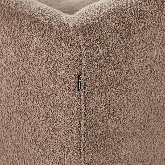 Beliani - BYSKE - Driezitsbank - Bruin - Bouclé