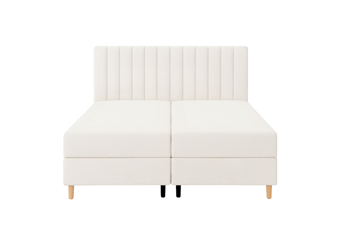 by fonQ Pazara Boxspring met Opbergruimte 180 x 200 cm - Ivoor / Naturel