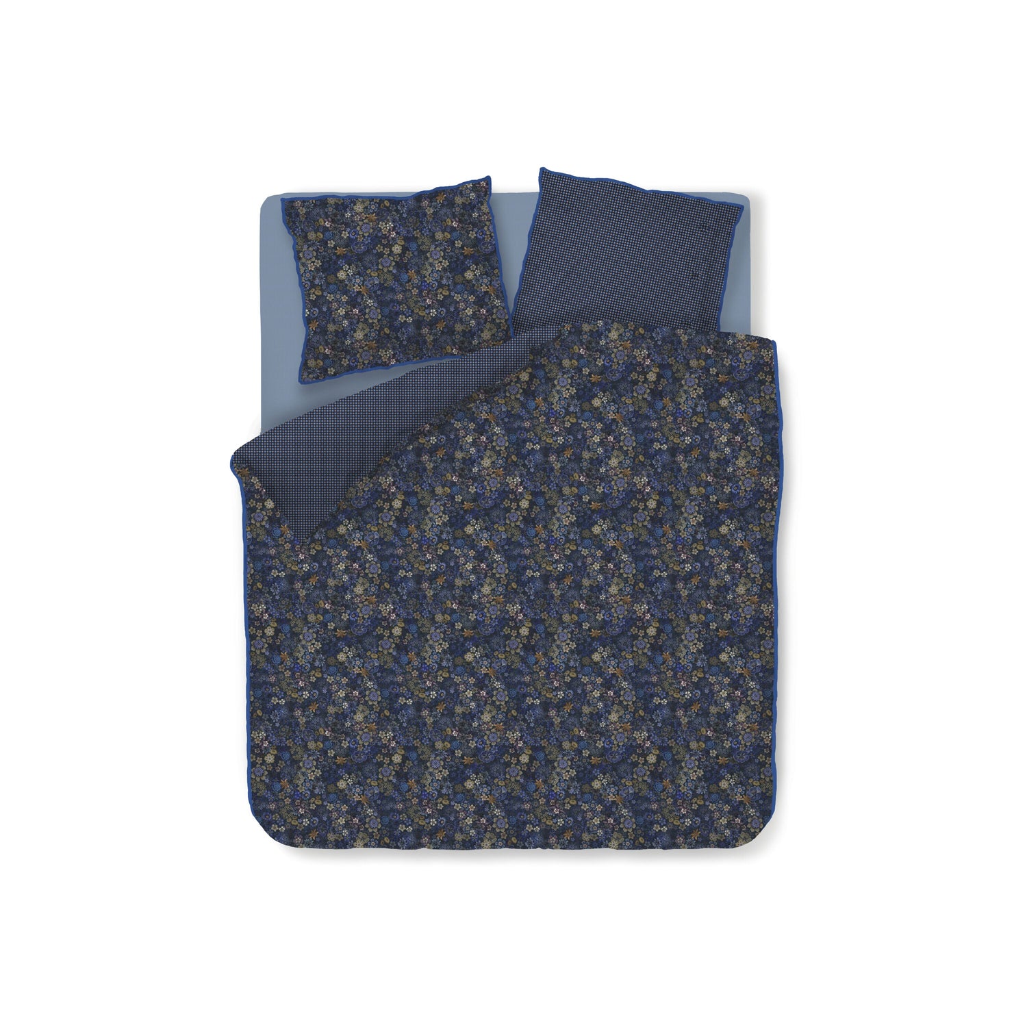 Pip Studio Tutti I Fiori Dekbedovertrek 240 x  200/220 cm - Donkerblauw