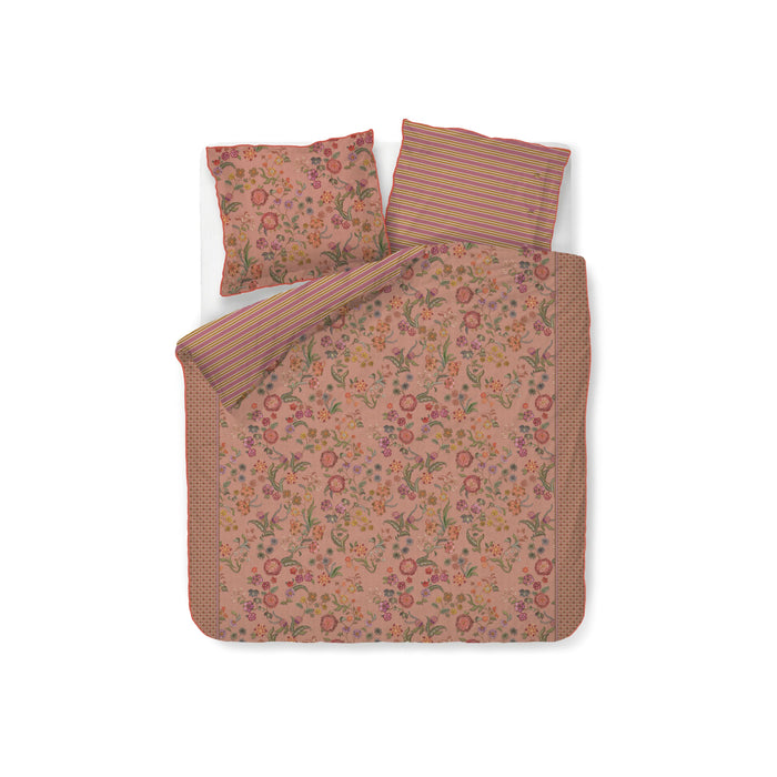 Pip Studio Coco Flower Dekbedovertrek 240 x  200/220 cm - Koraal