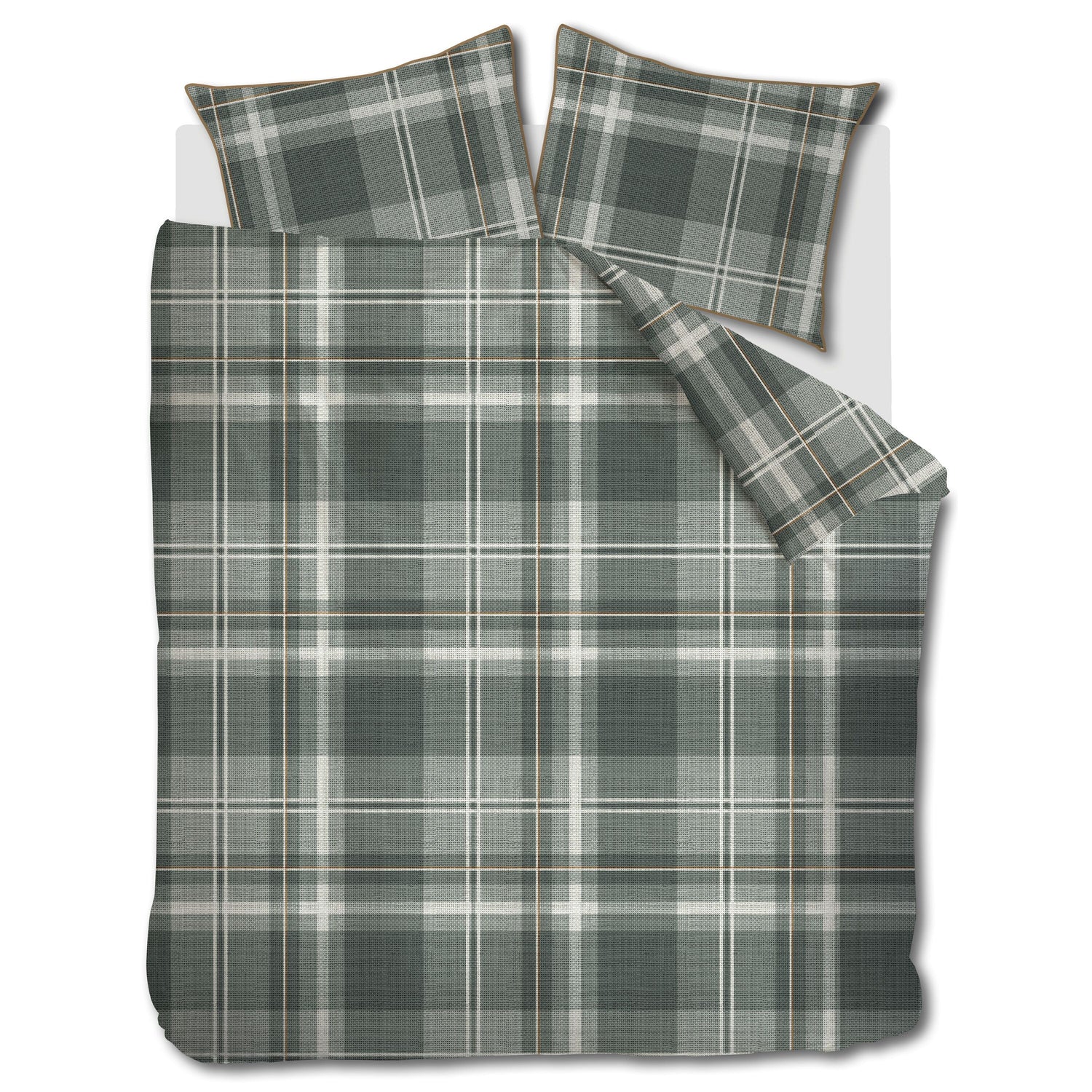 Rivièra Maison Tartan Check Dekbedovertrek 240 x 200/220 cm - Groen