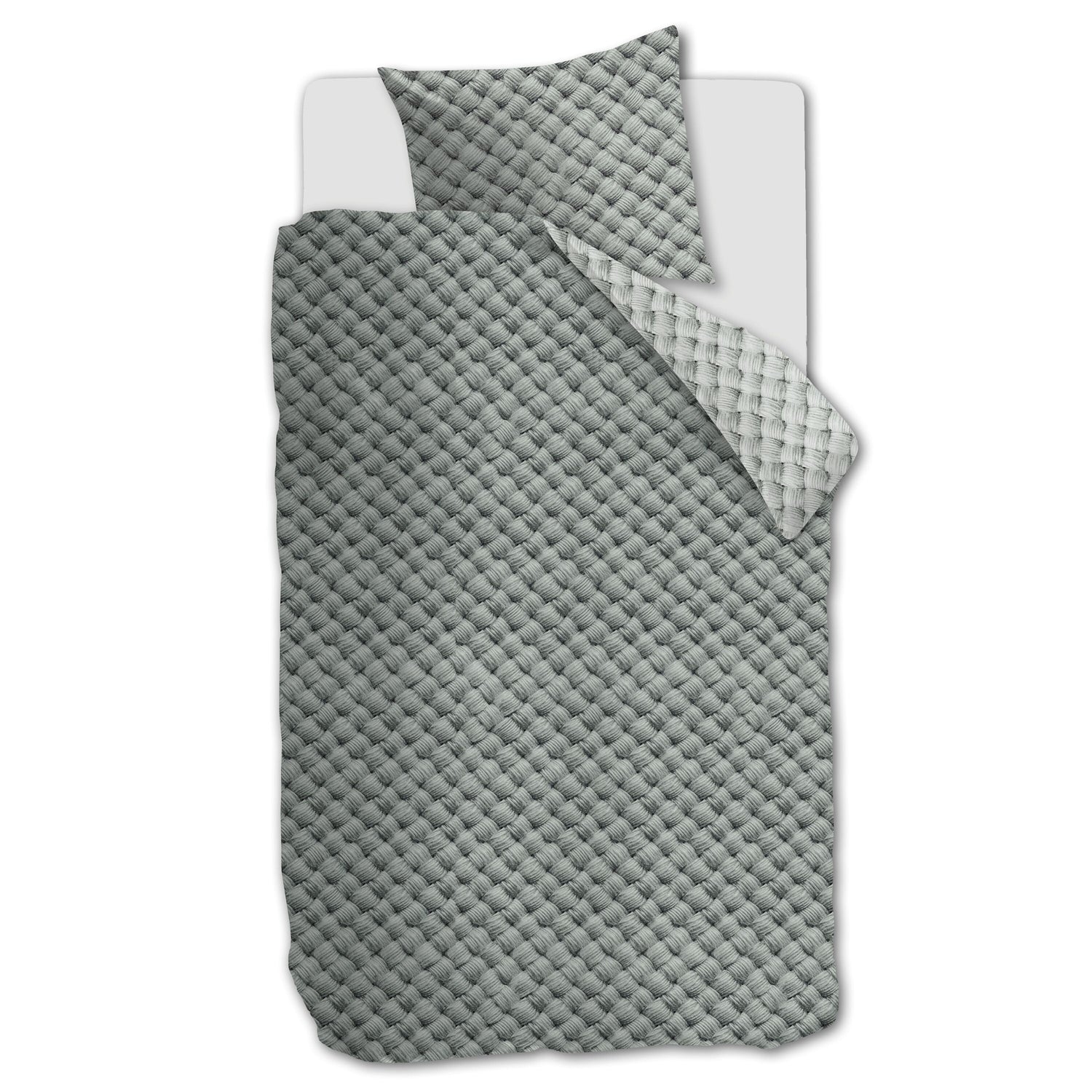 Rivièra Maison Woven Wool  Dekbedovertrek 140 x 200/220 cm - Groen