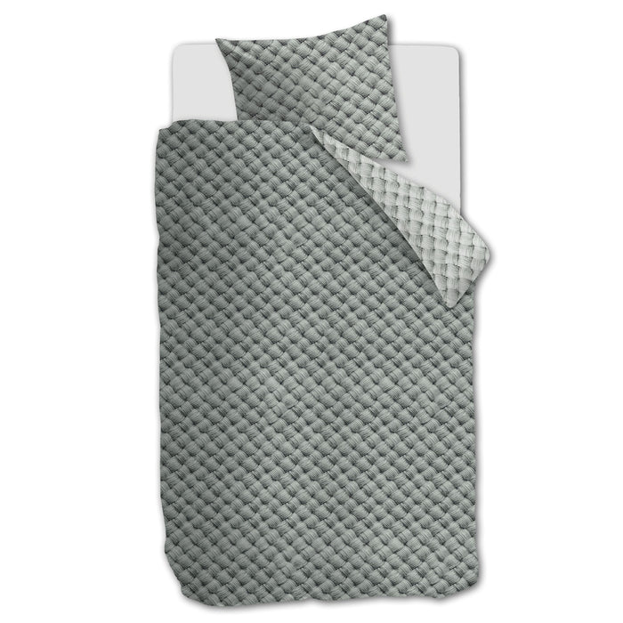 Rivièra Maison Woven Wool  Dekbedovertrek 140 x 200/220 cm - Groen