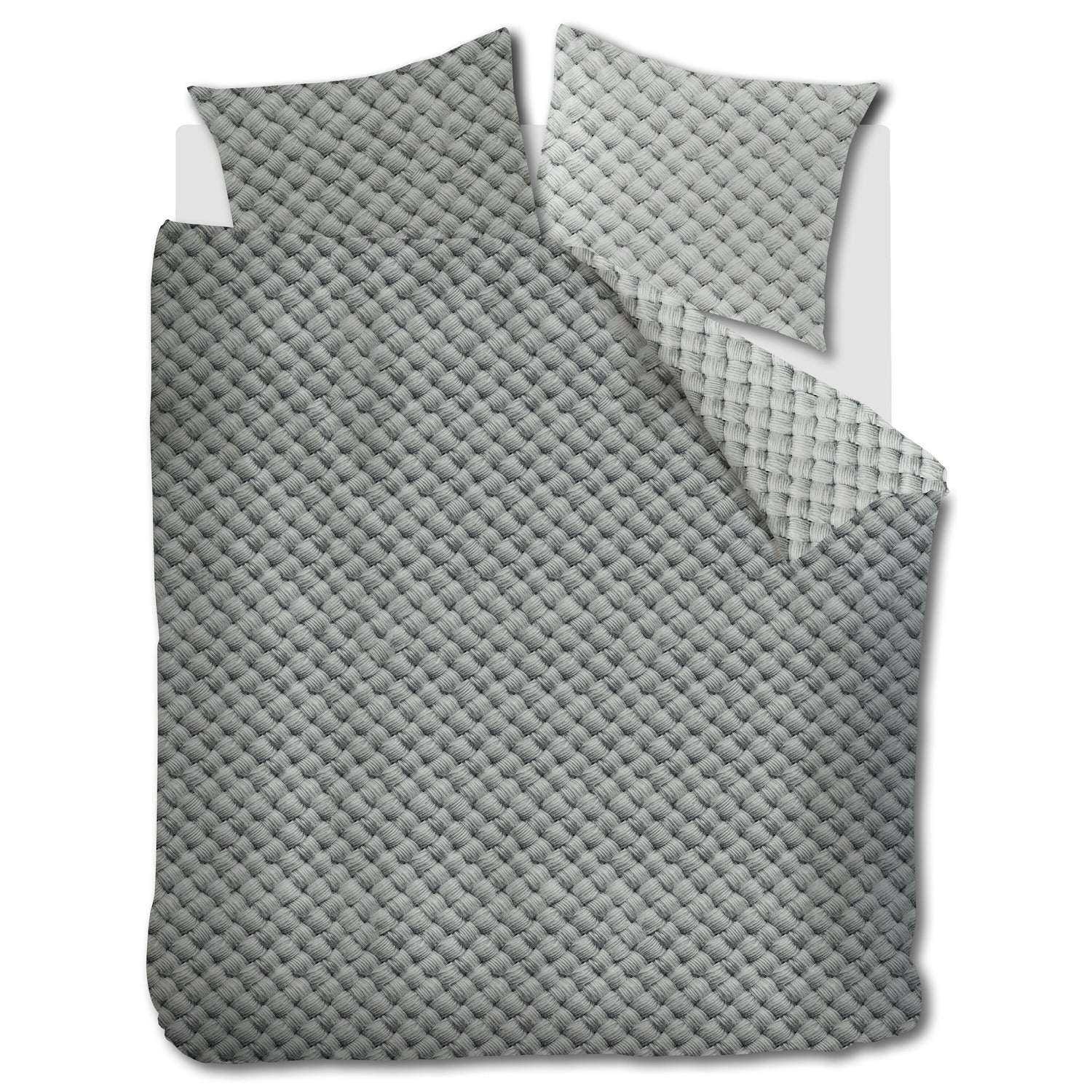Rivièra Maison Woven Wool Dekbedovertrek 200 x  200/220 cm - Groen