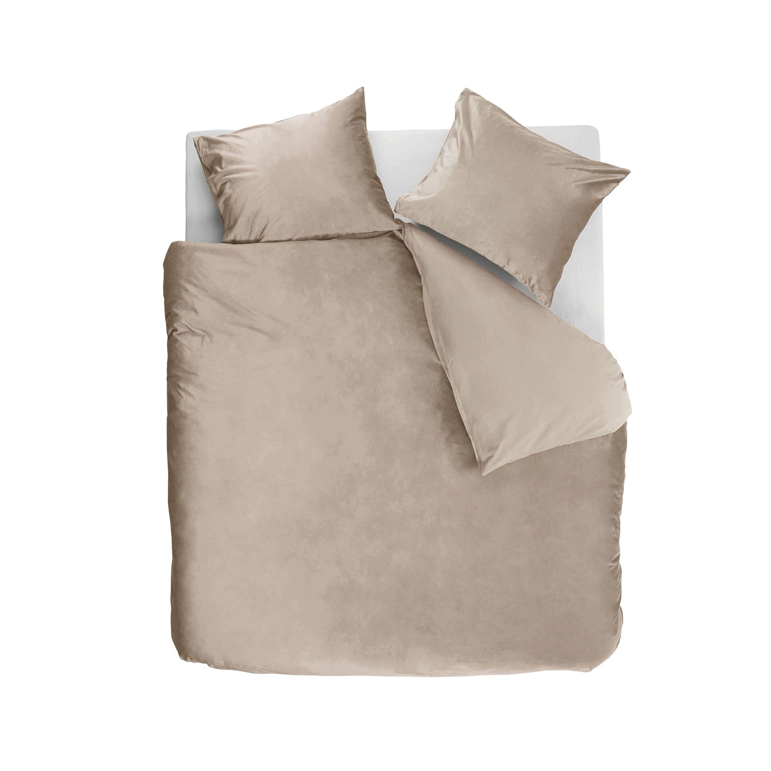 Ambiante Velvety Dekbedovertrek 200 x 200/220 cm - Zand