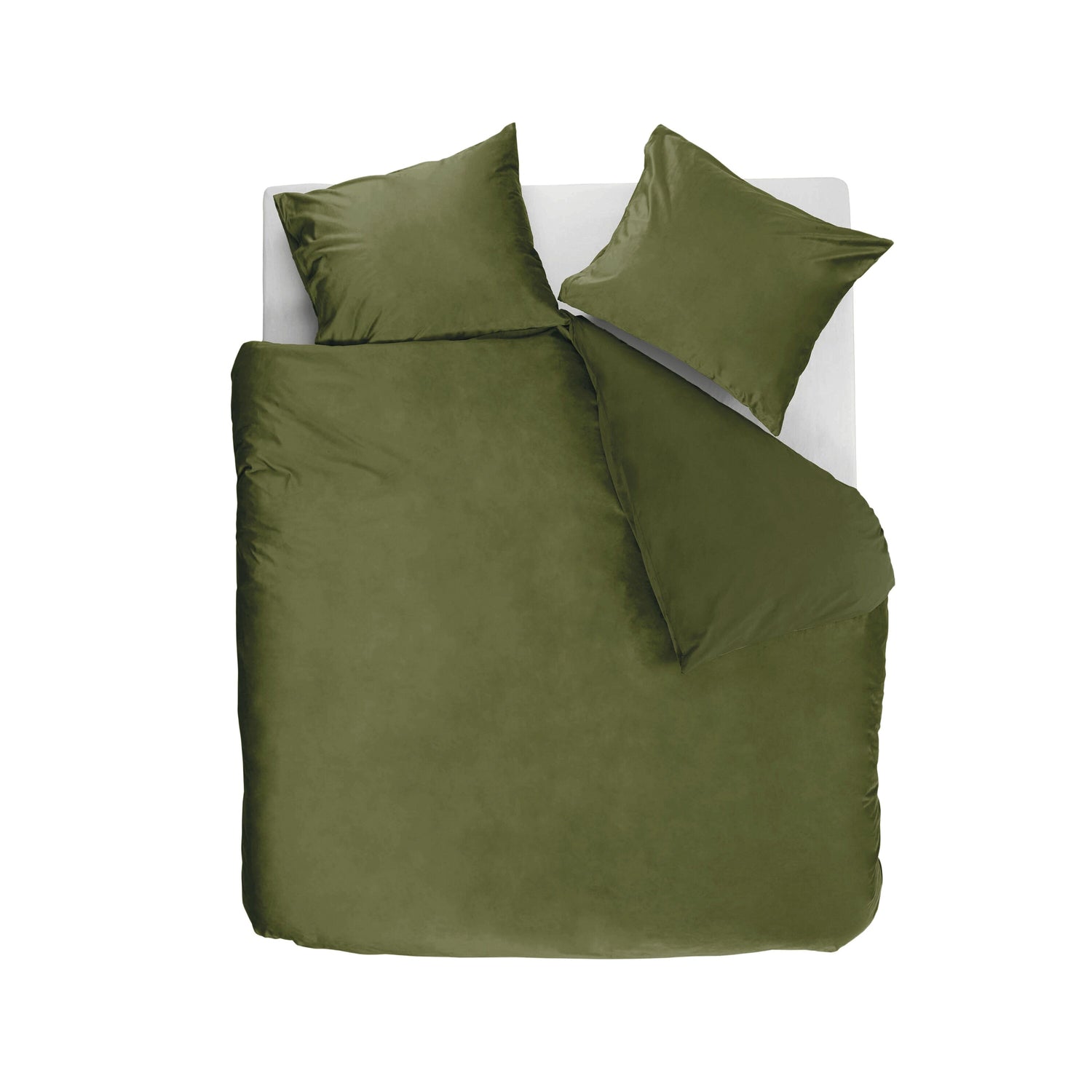 Ambiante Velvety Dekbedovertrek 240 x 200/220 cm - Groen