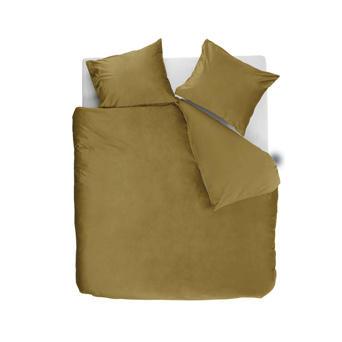 Ambiante Velvety Dekbedovertrek 240 x  200/220 cm - Oker