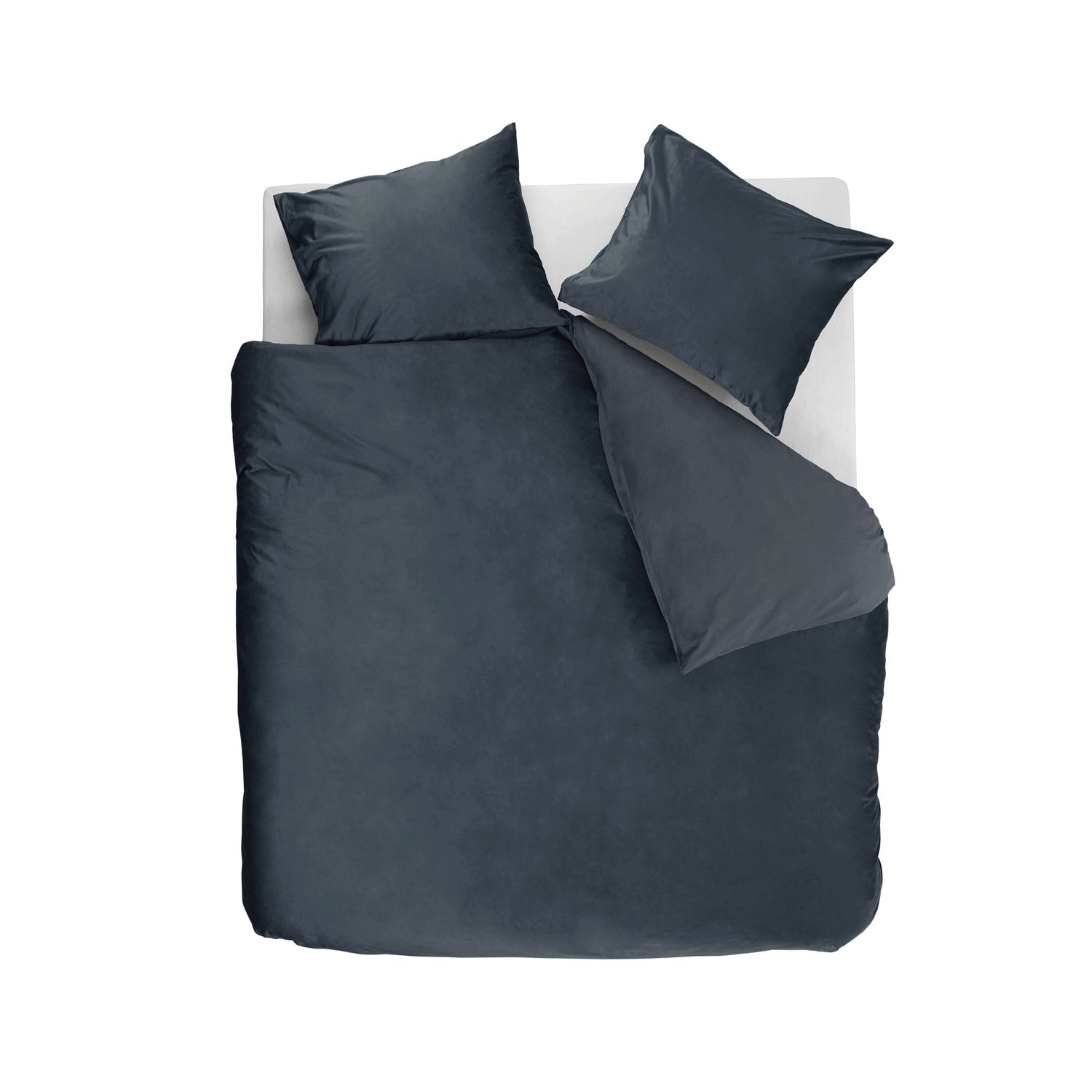Ambiante Velvety Dekbedovertrek 240 x 200/220 cm - Blauw