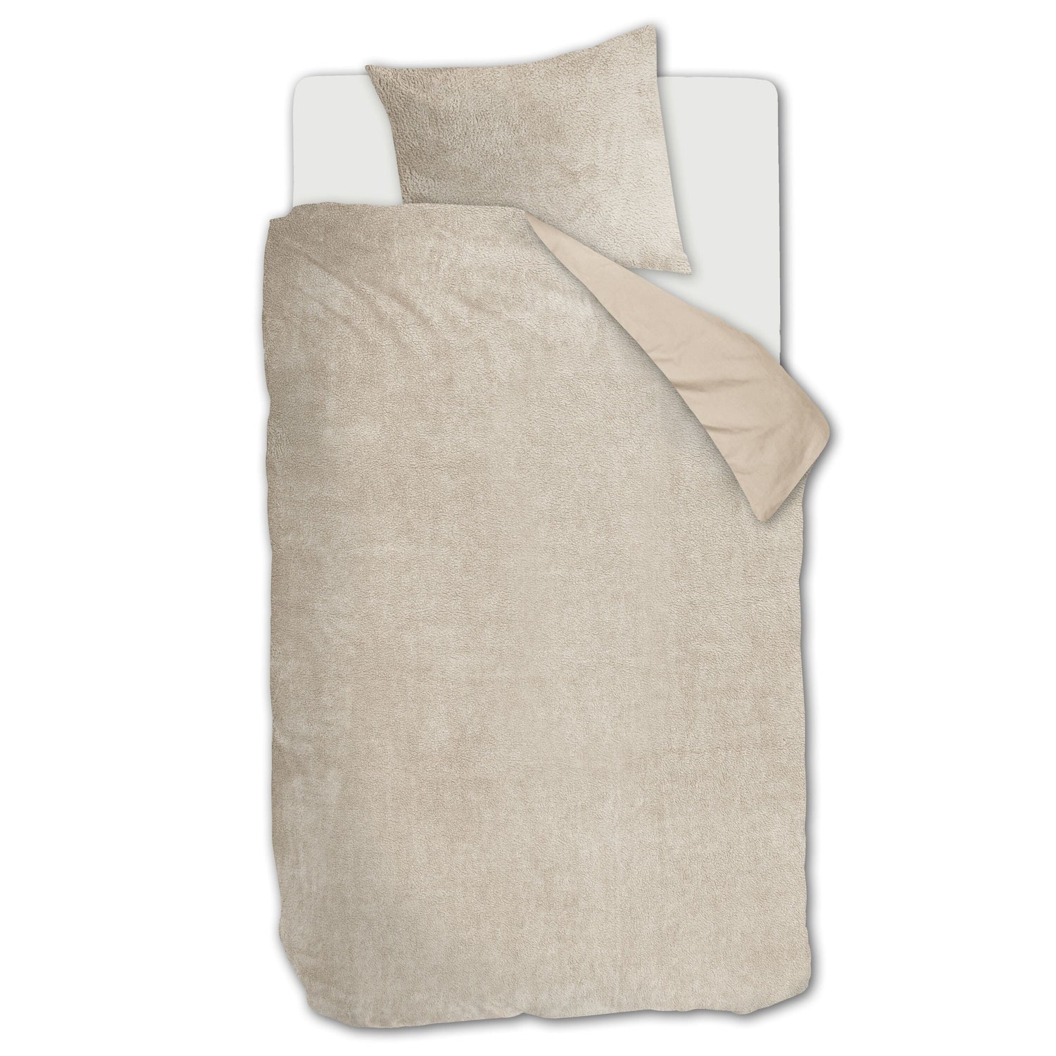 Ambiante Plush Dekbedovertrek 140 x 200/220 cm - Zand