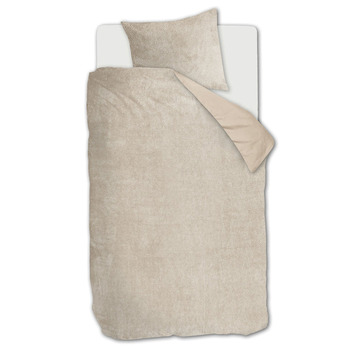 Ambiante Plush Dekbedovertrek 140 x 200/220 cm - Zand