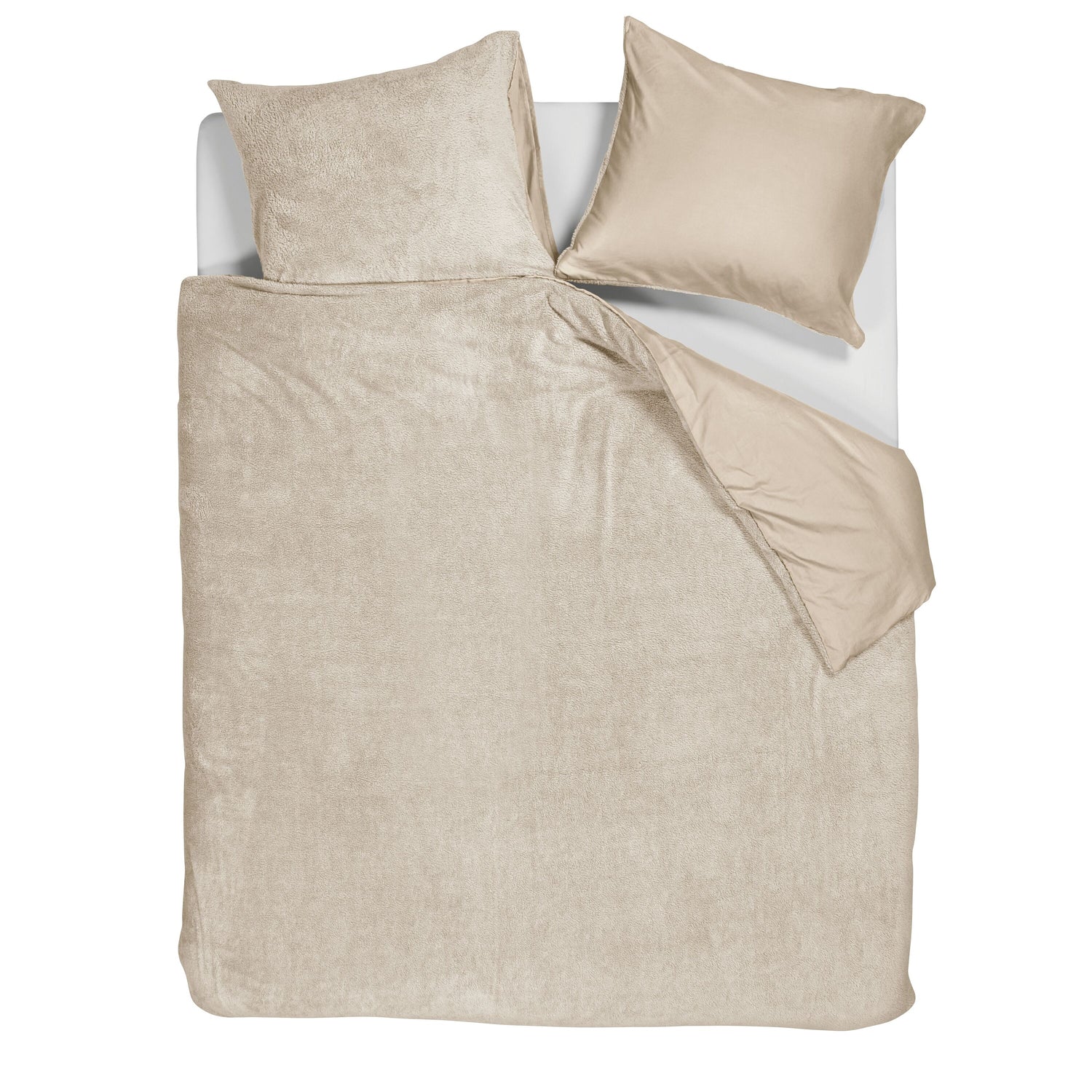 Ambiante Plush Dekbedovertrek 240 x 200/220 cm - Zand