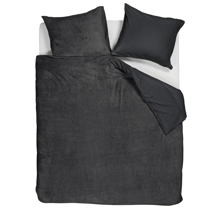 Ambiante Plush Dekbedovertrek 240 x 200/220 cm - Antraciet