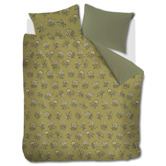 At Home by BeddingHouse Bygone Dekbedovertrek 240 x 200 cm - Olive Green