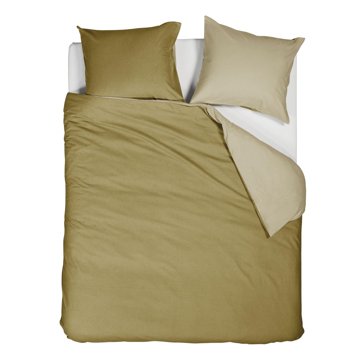 Beddinghouse Warm Dekbedovertrek 200 x 200/220 cm - Geel