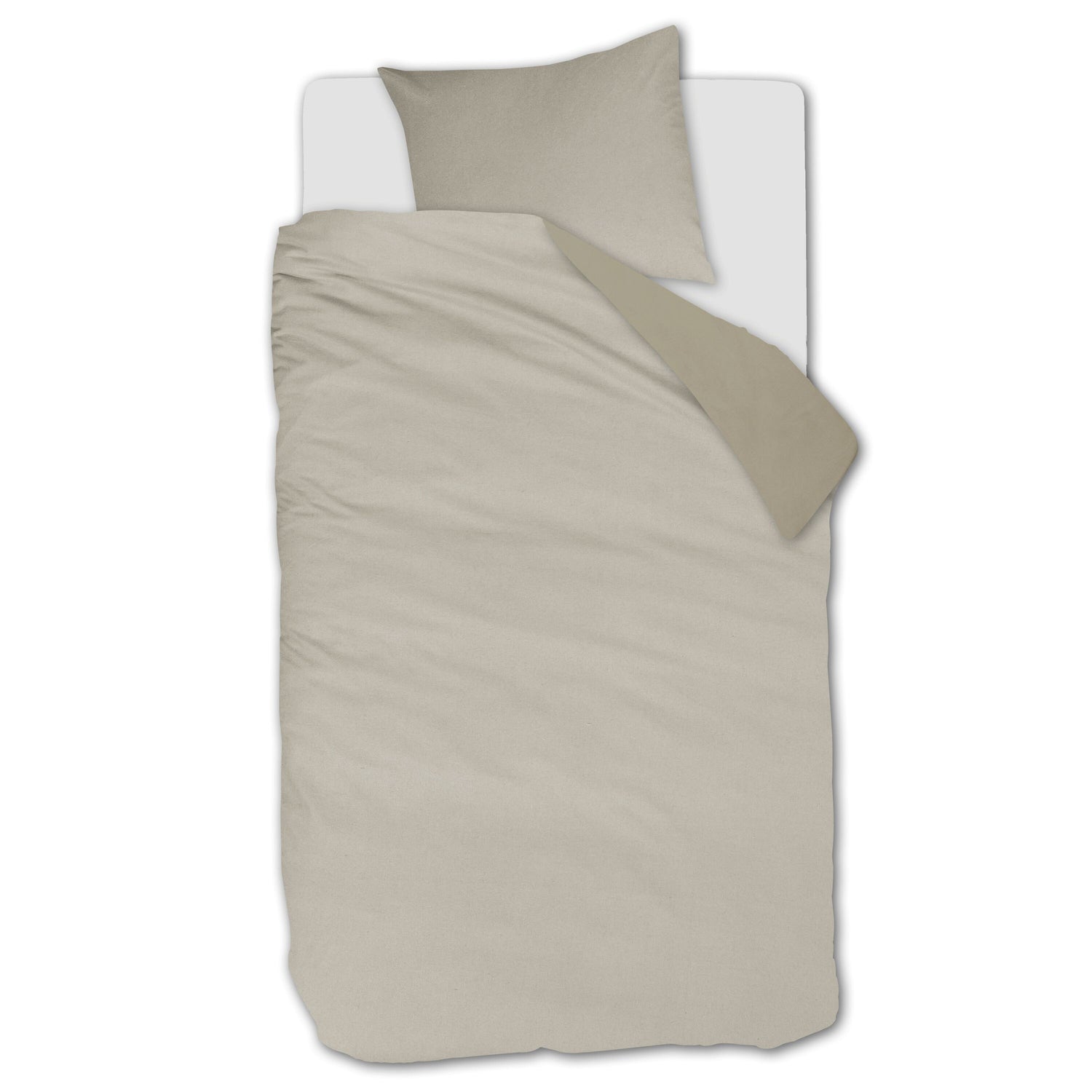 Beddinghouse Warm Dekbedovertrek 140 x 200/220 cm - Zand