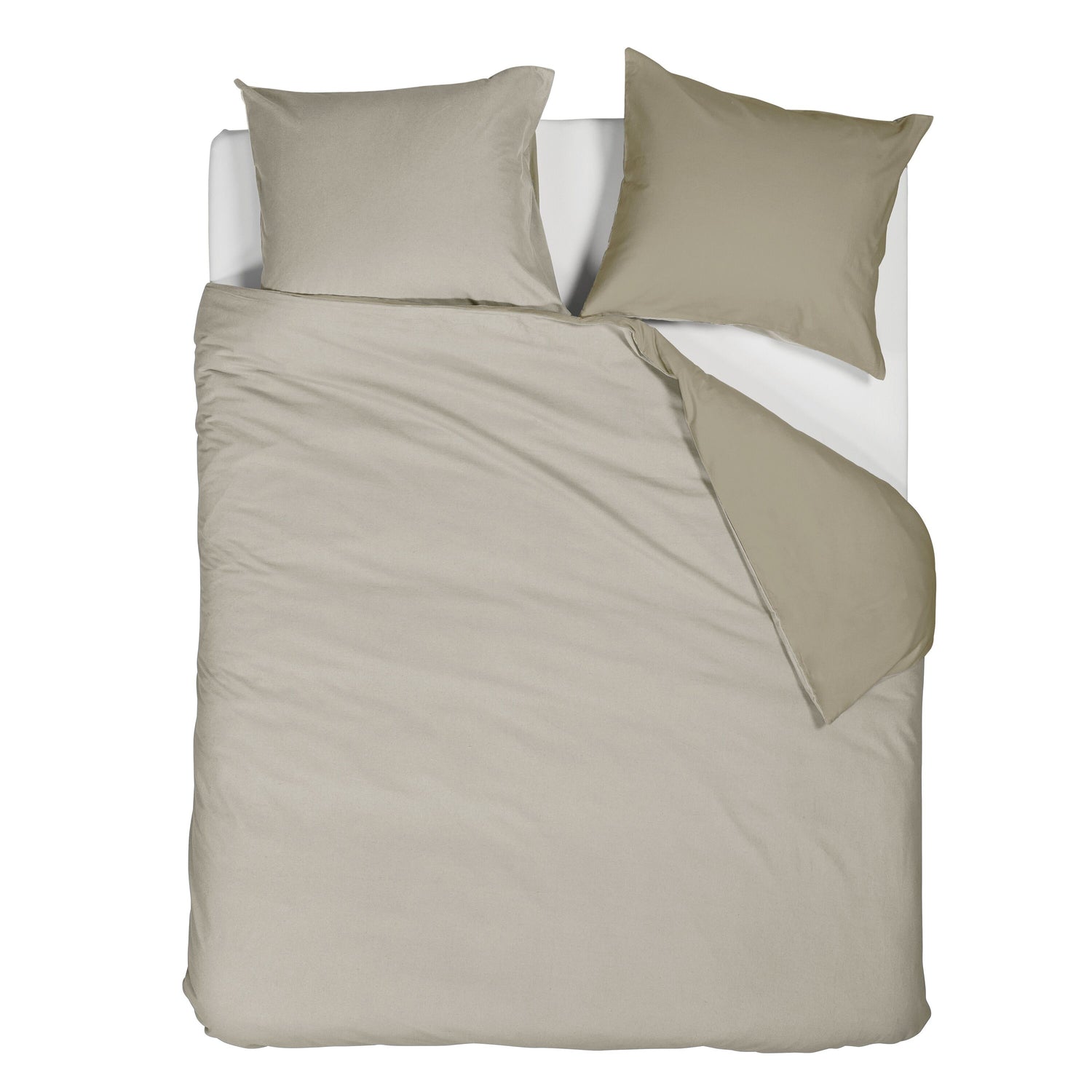 Beddinghouse Warm Dekbedovertrek 200 x 200/220 cm - Zand