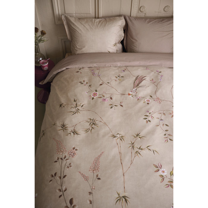 Pip Studio Bamboo Blossom  Dekbedovertrek 200 x  200/220 cm - Khaki